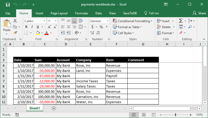 Excel application свойства и методы