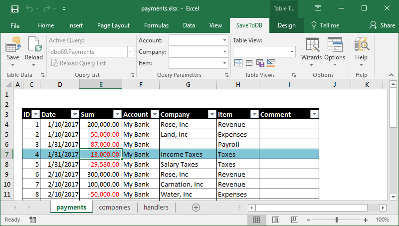 Sample of a cursor in Microsoft Excel
