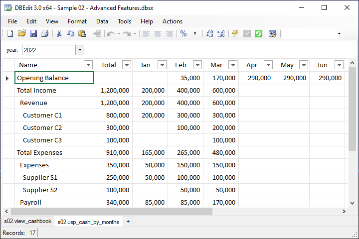 DBEdit - Procedure Sample