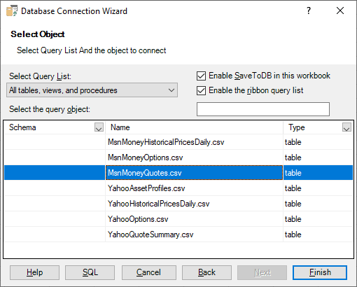 Connecting Excel to CSV - Select File