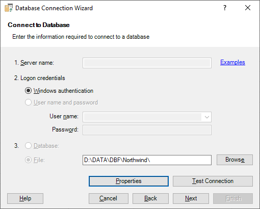Connecting Excel to DBF - Select Folder