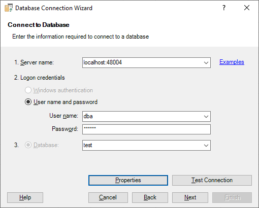 Connecting Excel to NuoDB Database