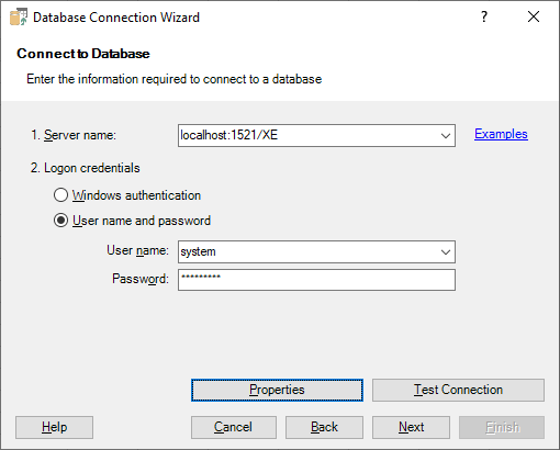 Connecting Excel to Oracle Database