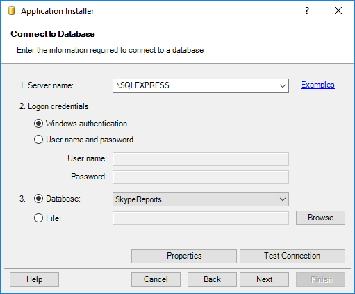 Installing SaveToDB Framework - Connecting Database