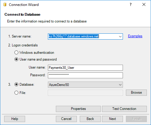 Data Connection Wizard